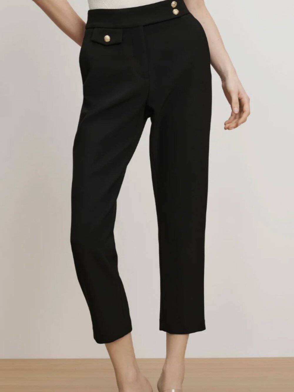 Veronica Beard Renzo Crest Button Pant